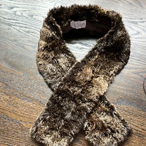 Restoration Hardware faux fur scarf